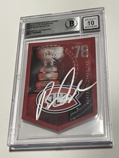 Brian Engblom Signed 1978 Canadiens Stanley Cup Card IP Slabbed Beckett Auto a