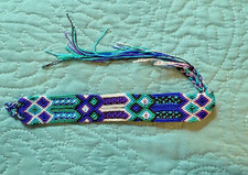 WIDE UNISEX WOVEN FRIENDSHIP BRACELETS GUATEMALA BRACELET Blue Purple Green #Ä1