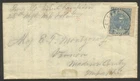 CSA #2 on 1862 Cover - 1861 10c Blue