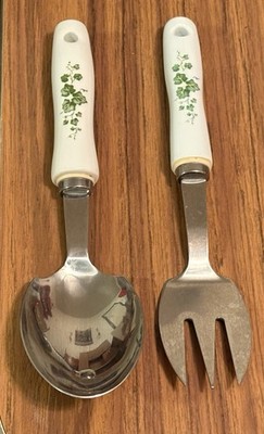Corelle Coordinates Meat Serving Fork & Spoon Kitchen Utensil Callaway Ivy