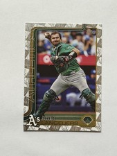 Shea Langeliers 2025 Topps Series 1 #158 Spring Training Cactus Foil Athletics