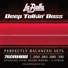 La Bella 760RHBB “Beatle” Bass Stainless Roundwound Strings 50-100