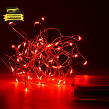 Battery Operated String Lights, Led String Lights with 8 Flashing Modes and 8-16