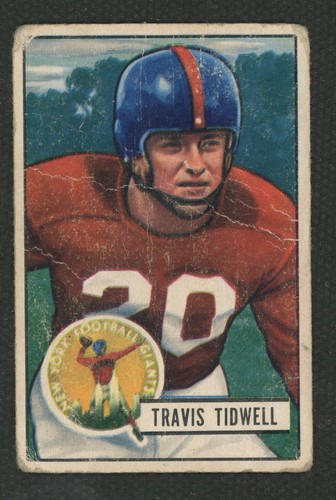 Travis Tidwell #19 1951 Bowman card