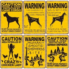 Retro Tin Metal Signs Home D cor Warning Dog Vintage Wall for Garden Cafe Perf
