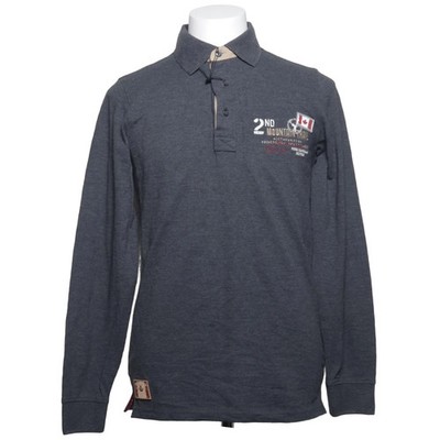 Redfield, Rugby Shirt, Größe: M, Grau, Baumwolle/Polyester, Print, Herren #BEf