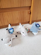 Shark Plush Bundle- BLACK TIP SHARK X2 Mako ( 13 inch ) - New Stuffed Animal Toy