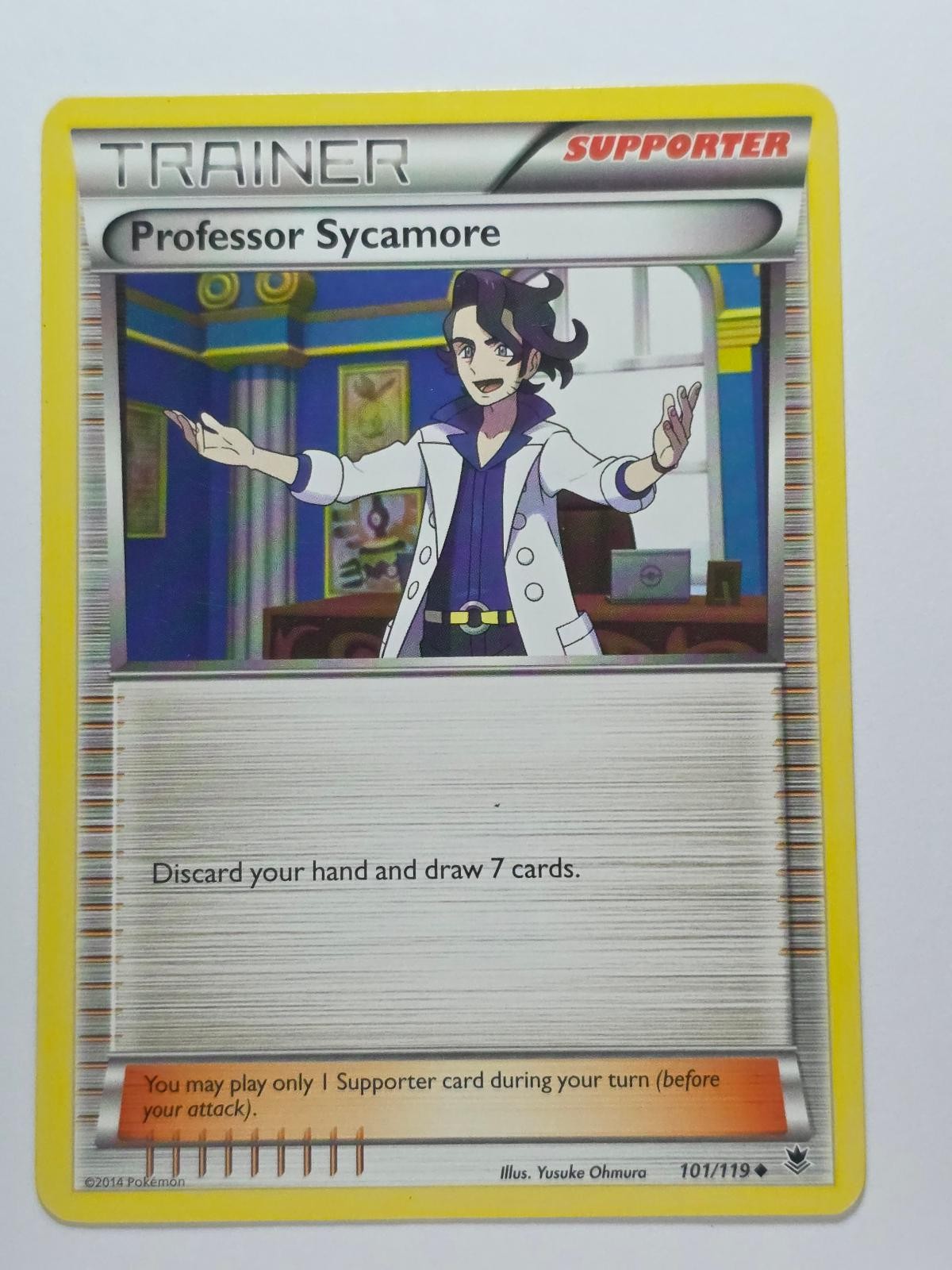 PROFESSOR SYCAMORE 101/119 UNCOMMON PHANTOM FORCES NM/M POKEMON