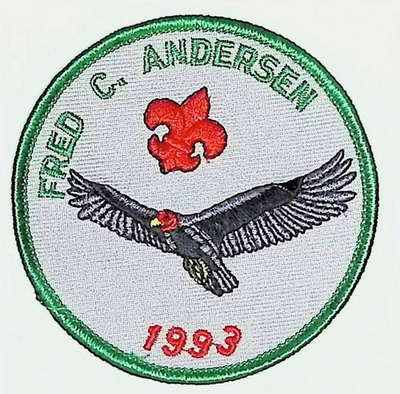 #ad Fred C. Andersen Boy Scout Camp Patch Northern Star Council 1993 $7.95