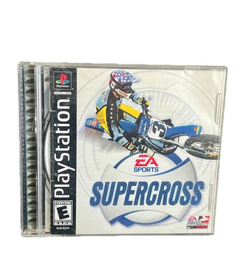 Supercross Ps1 Game Sony PlayStation Psx CIB HTF W/ Registration Card PsOne VTG