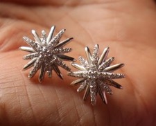 David Yurman Women's 925 Silver Snowflake Stud Earrings