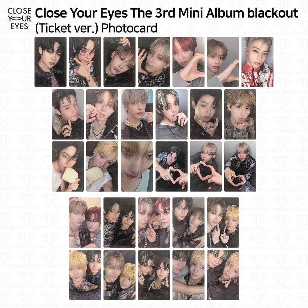 CLOSE YOUR EYES 3rd Mini Album Blackout Ticket ver. Official
