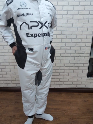 APXGP F1 レーシングジャケット 白 Amazon.com: Brad Pitt F1 Movie 2025 APXGP Leather Racing Jacket