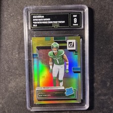 2022 Donruss Ahmad Sauce Gardner Press Proof Rated Rookie #328 GMA Graded 9 Jets