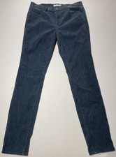 Ann Taylor LOFT Pants Women Sz 28/6 Corduroy Modern Skinny Cotton Blue
