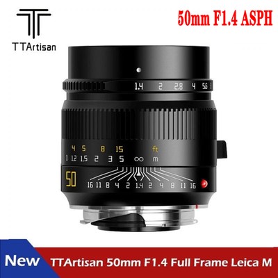 TTArtisan 50mm F1.4 ASPH Full Frame Manual Focus Lens for Leica M Mount M240 M5