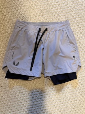 ASRV 0865. Tetra-Lite  5'' Liner Short - Slate Grey ''Wings''/Black Men s Medium