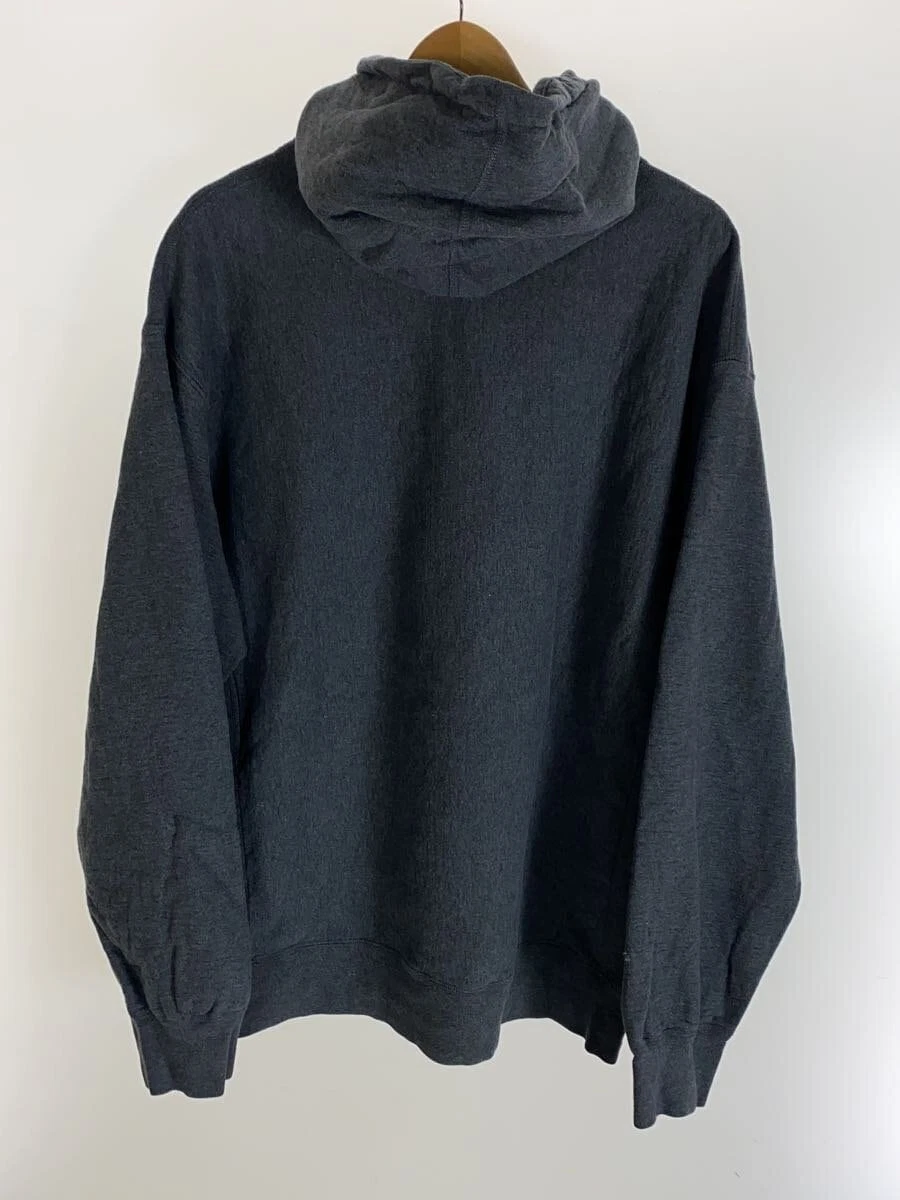 Supreme Felpa con Cappuccio XXL Cotone Grigio Tinta Unita