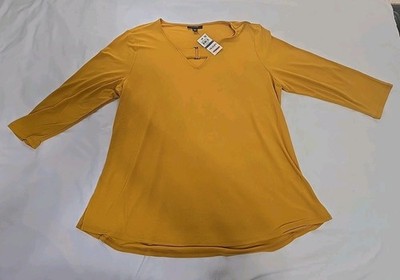 Alfani Women's Size XL Blouse ~ India Gold