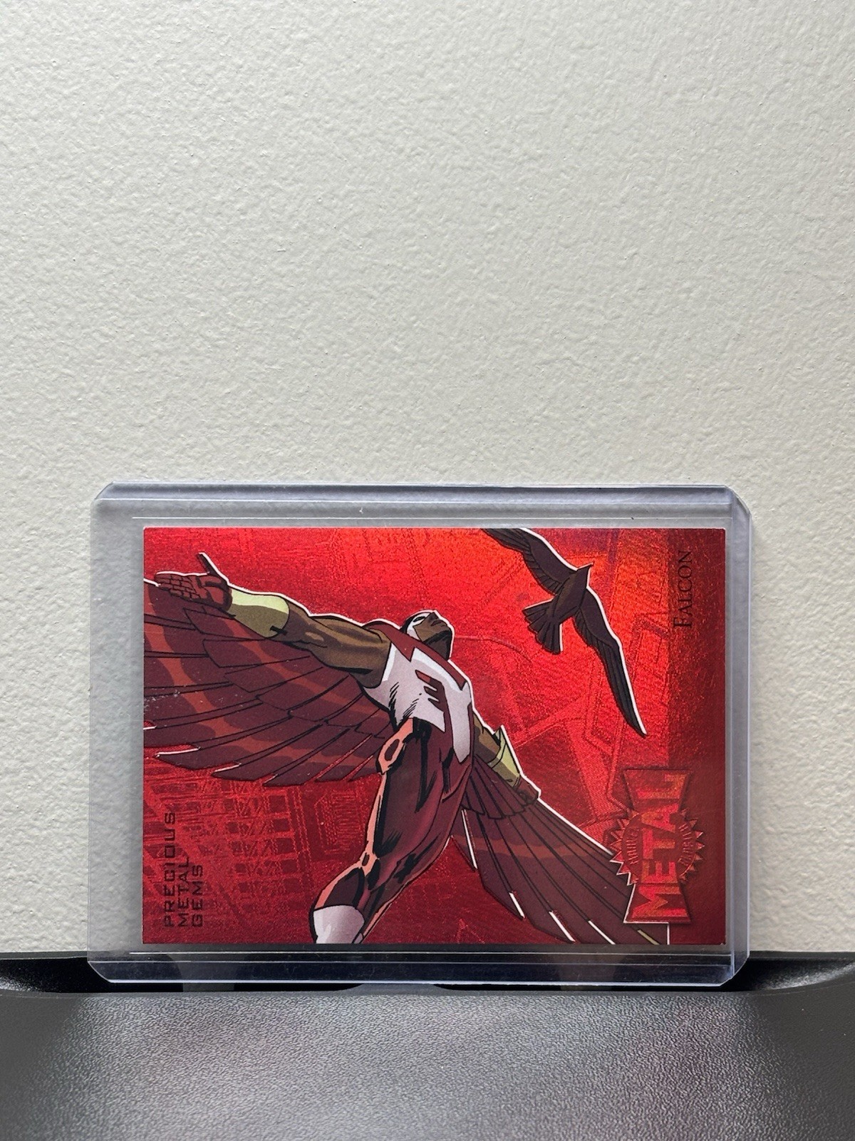 Falcon 2015 Fleer Marvel Retro PMG Precious Metal Gems Red /100