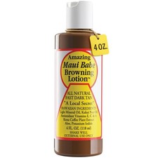 Maui Babe Browning Lotion - Natural Hawaiian Tan 4 Fl Oz Pack of 1 , Brown