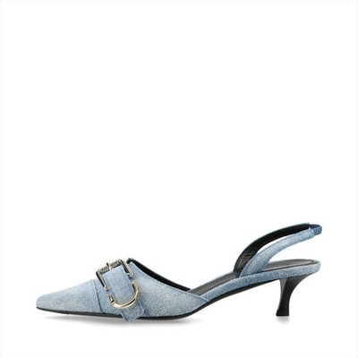 Givenchy Denim Pumps 36 Ladies' Light Blue slingback BE308XE259 DY0214 sack Box 