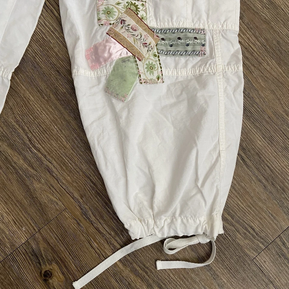 Miss Me Cargo Wide Leg Loose Baggy White Y2K Utility Military Pants Size Large L - Image 3 of 4