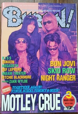 BURRN! 1997 March issue 'Motley Crue' etc.