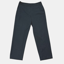 Talbots Womens Black Dress Pants Flat Front Straight Leg Stretch 10P PETITE