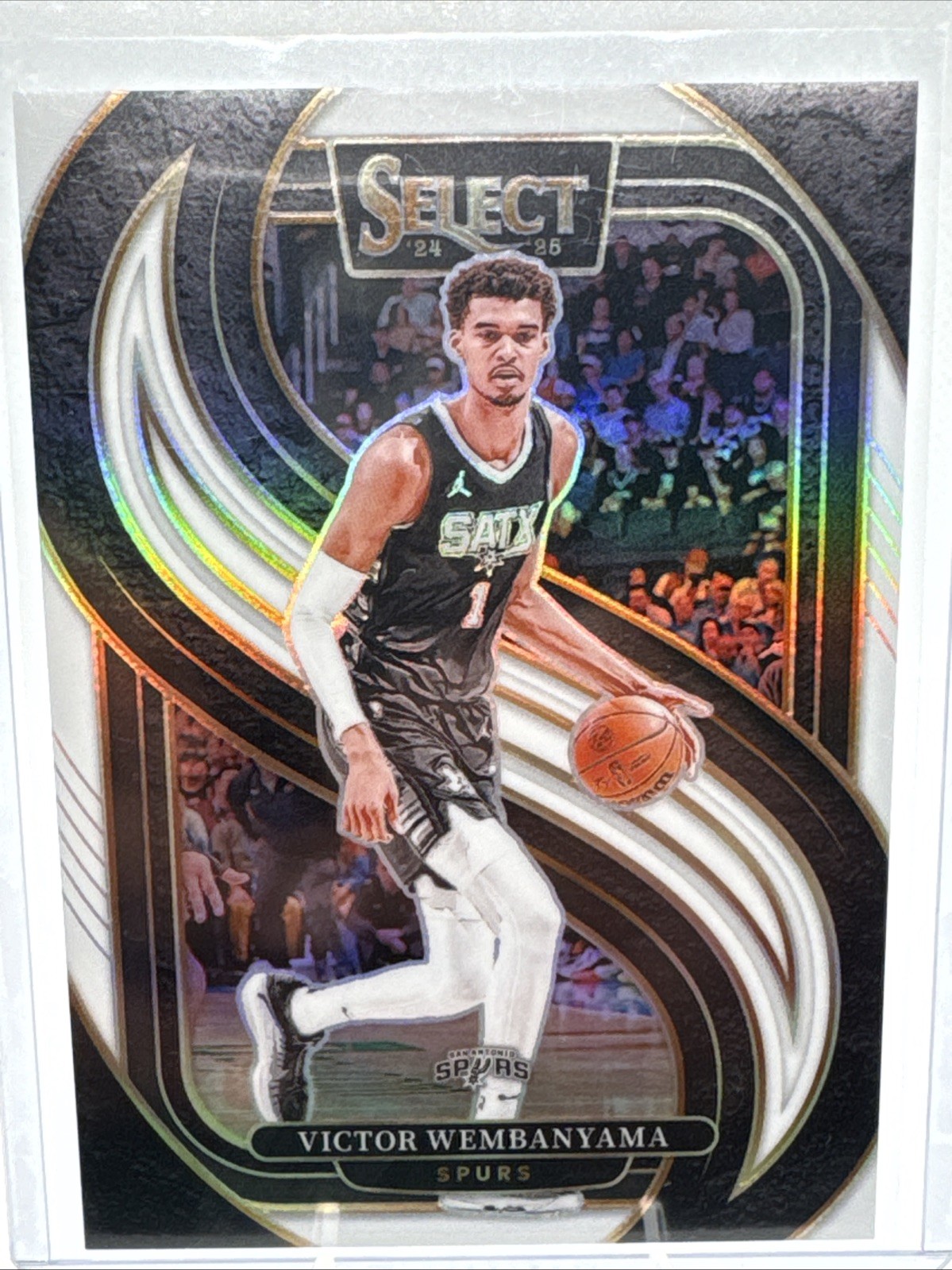 2024-25 Panini Select - Premier Level Victor Wembanyama #102 White Prizm 114/149