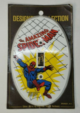 Vintage Spider man Light Switch Cover 1981 Marvel Comics NEW