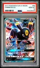 2017 POKEMON SUN & MOON #80 UMBREON GX PSA 10