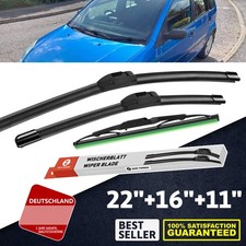 Scheibenwischer Satz vorn + hinten FORD FUSION JU ; FIESTA V JD, JH 2001-2008