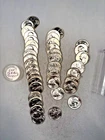 1960P WASHINGTON QUARTER 90% SILVER CH. BU BRILL UNC 40 COIN ROLL TYPE B REVERSE