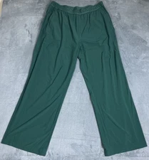 Vuori Villa Sport Trousers Women’s Sz XL Green Athleisure Active Gym Logo *READ