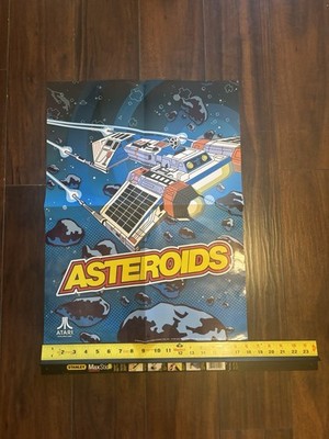 Rare Vintage Atari Asteroids 1979 Arcade Artwork Print Poster