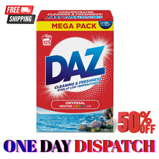 Image of Daz Washing Powder 125 Washes – Family Pack Laundry Detergent for Brilliant