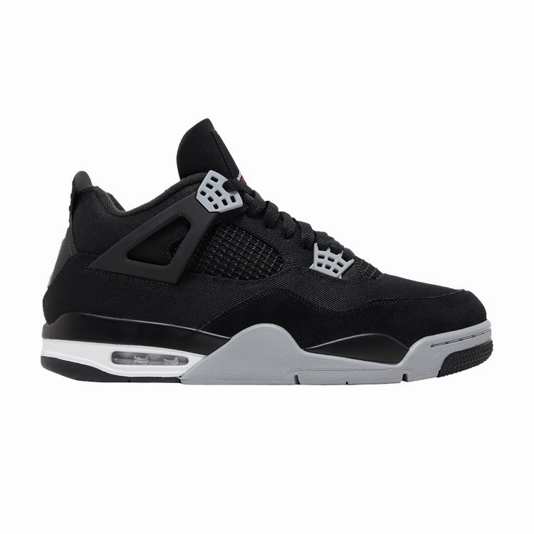 Jordan Air Jordan 4 Retro Black Canvas DH7138-006 Men display picture 3