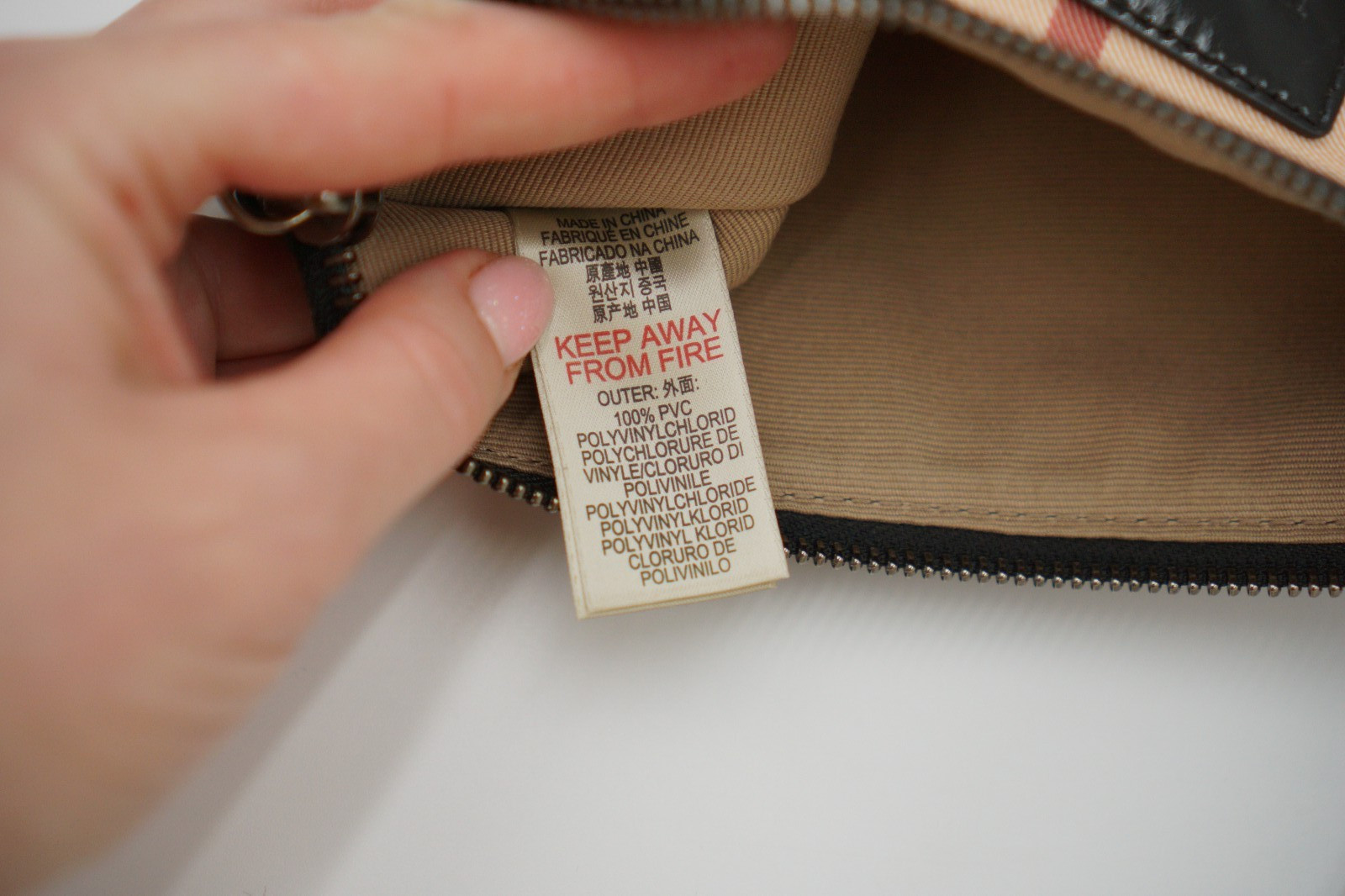 Genuine Burberry Supernova Check Coated Canvas Leather Handbag image 9