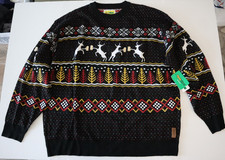 Tipsy Elves Men's Sz 4XL Caribrew Reindeer Beer Fair Isle Ugly Christmas Sweater