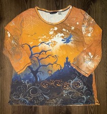 Basic Editions Y2K 2000s Halloween Witch Shir...