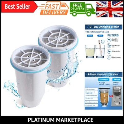 Wasserfilter Kartuschen Ersatz - 6 Stufen Filter für ZeroWater Kanne - ...