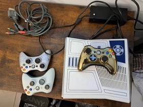 Xbox 360 Star Wars Edition Console 320GB w/ Controller Cords Tested