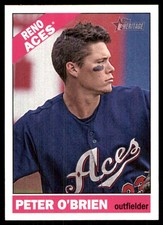 Peter O'Brien 2015 Topps Heritage Minor League #157 Reno Aces MLB READ FREE SHIP