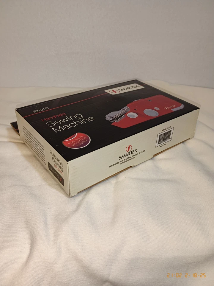 Smartek Mini Handheld Sewing Machine RX-01R Red Portable w/ Bobbins NIB - Image 3 of 4