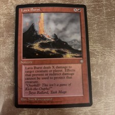 MTG Magic The Gathering Card Lava Burst Sorcery Red Deckmasters