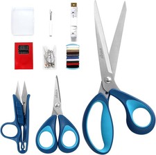 Fabric Sewing Scissors Set 9.5"/5"/4.5" Heavy Duty Tailor Snips US