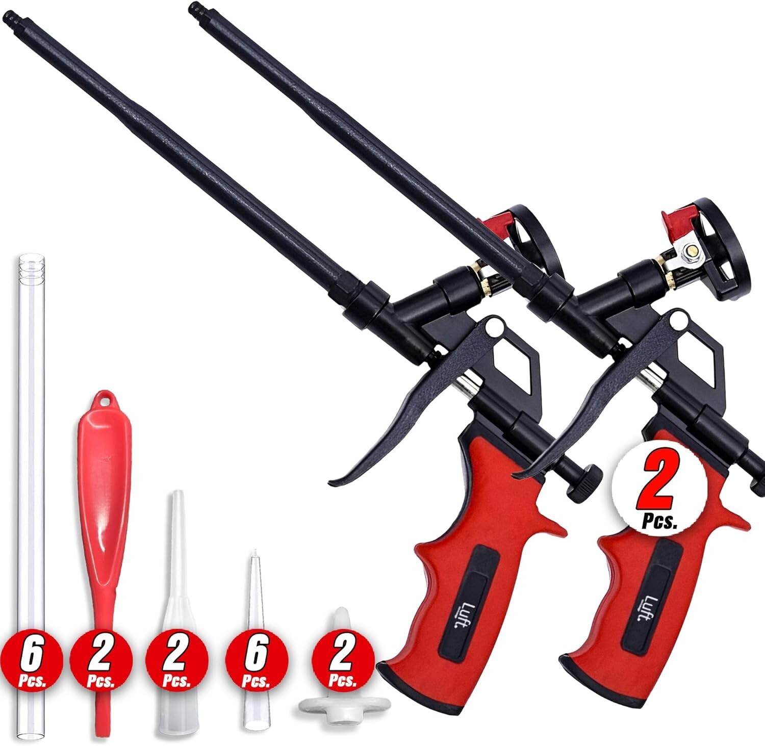 Insulation Foam Guns 2 Pack Heavy Duty Metal Dispensing Sealing Filling