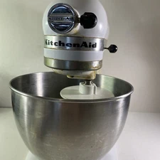 Vintage KitchenAid Hobart Stand 10 Speed Mixer K45SS W/Bowl Tested Working
