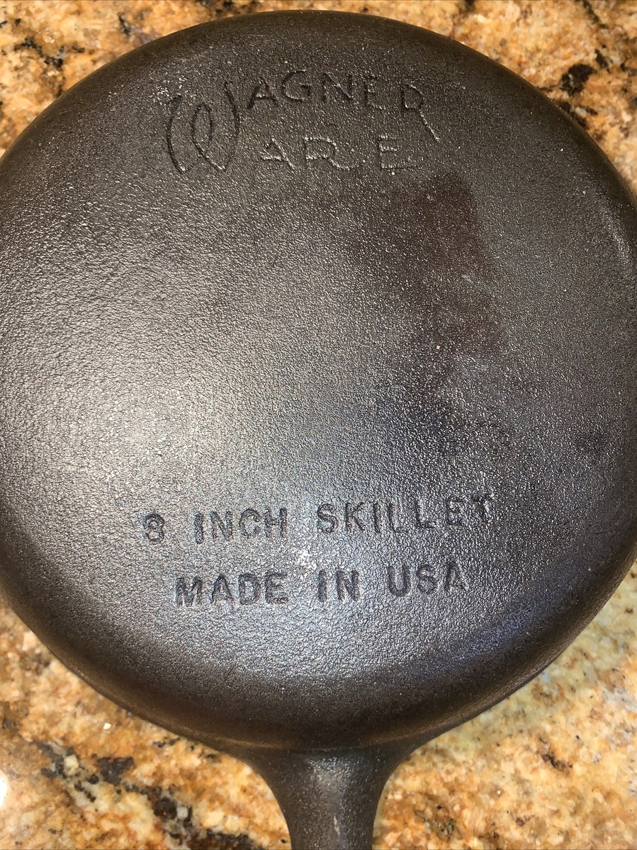 Vintage Wagner Ware # 5 Cast Iron 8 inch Skillet made in USA Vintage Wagner Ware # 5 Cast Iron 8 inch Skillet made in USA